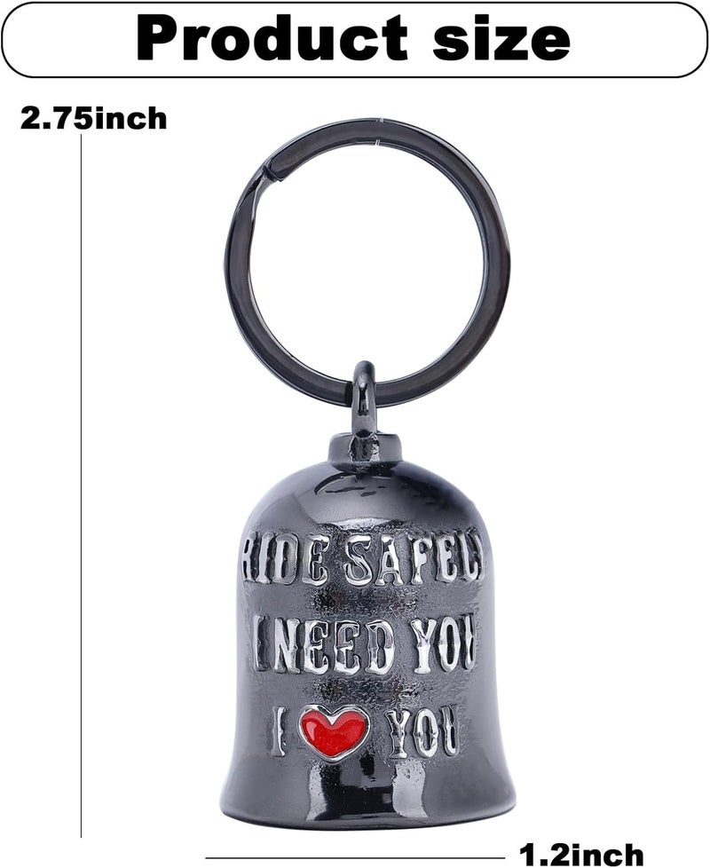 CYZBTBl Motorcycle for Bells - Motorcycle Angel Bell for Men Women,Bell Biker Accessory,Guard Riding Safety - Image 3